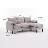 Convertible Combination Sofa With Footstools With Storage