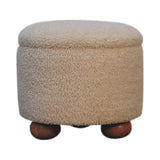 Storage Footstool - Cream