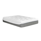 Ultra Plush 13" Gel Memory Foam Mattress For King Size Bed With Double Layered Jacquard Cover - Gray / White