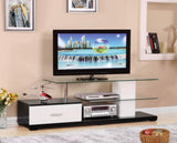 Ivana - TV Stand - White / Black