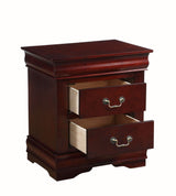 Louis Philippe - Nightstand, Elegant Design - Cherry