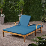 Etherealize - Outdoor Adjustable Double Chaise Lounge With Water Resistant Cushions