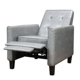 Wide Manual Club Recliner - Dark Gray