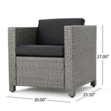 Stylish Outdoor Club Chair With Weather Resistant Cushions
