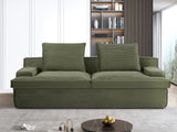 Nimbus - Oversized Full Foam 4 Seater Couch For Living Room Upholstered In Soft Corduroy, Wide Armrests