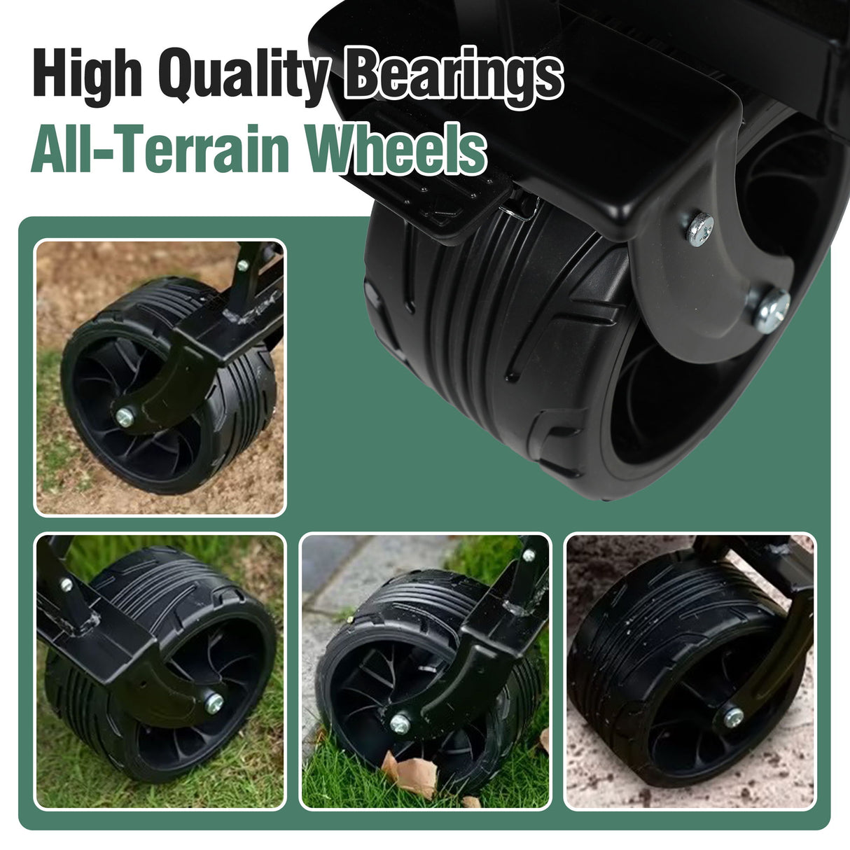 Wagons Carts Heavy Duty Foldable With Big Wheels