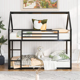 House Bunk Bed With Built In Ladder
