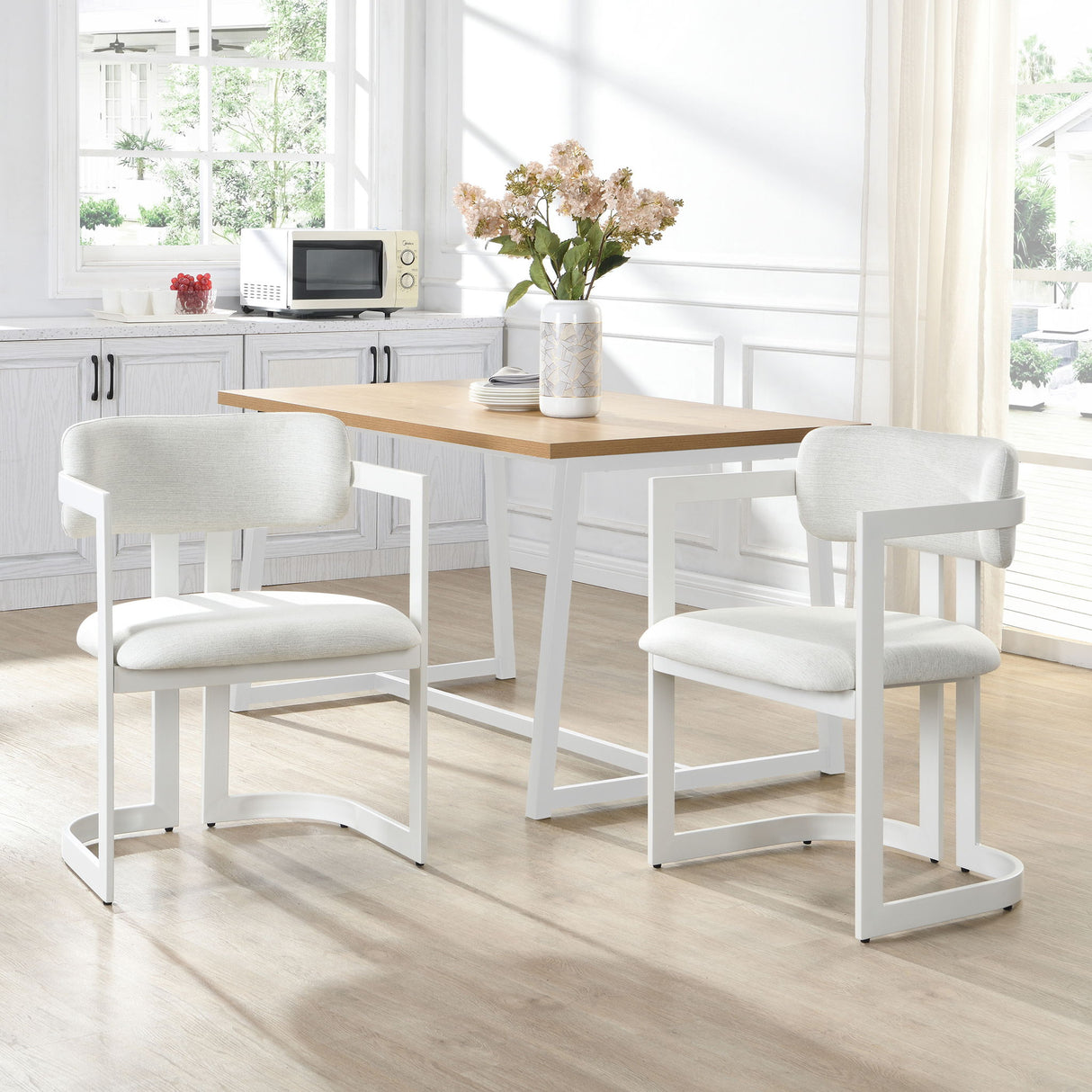 Upholstered Dining Armchairs (Set of 2)