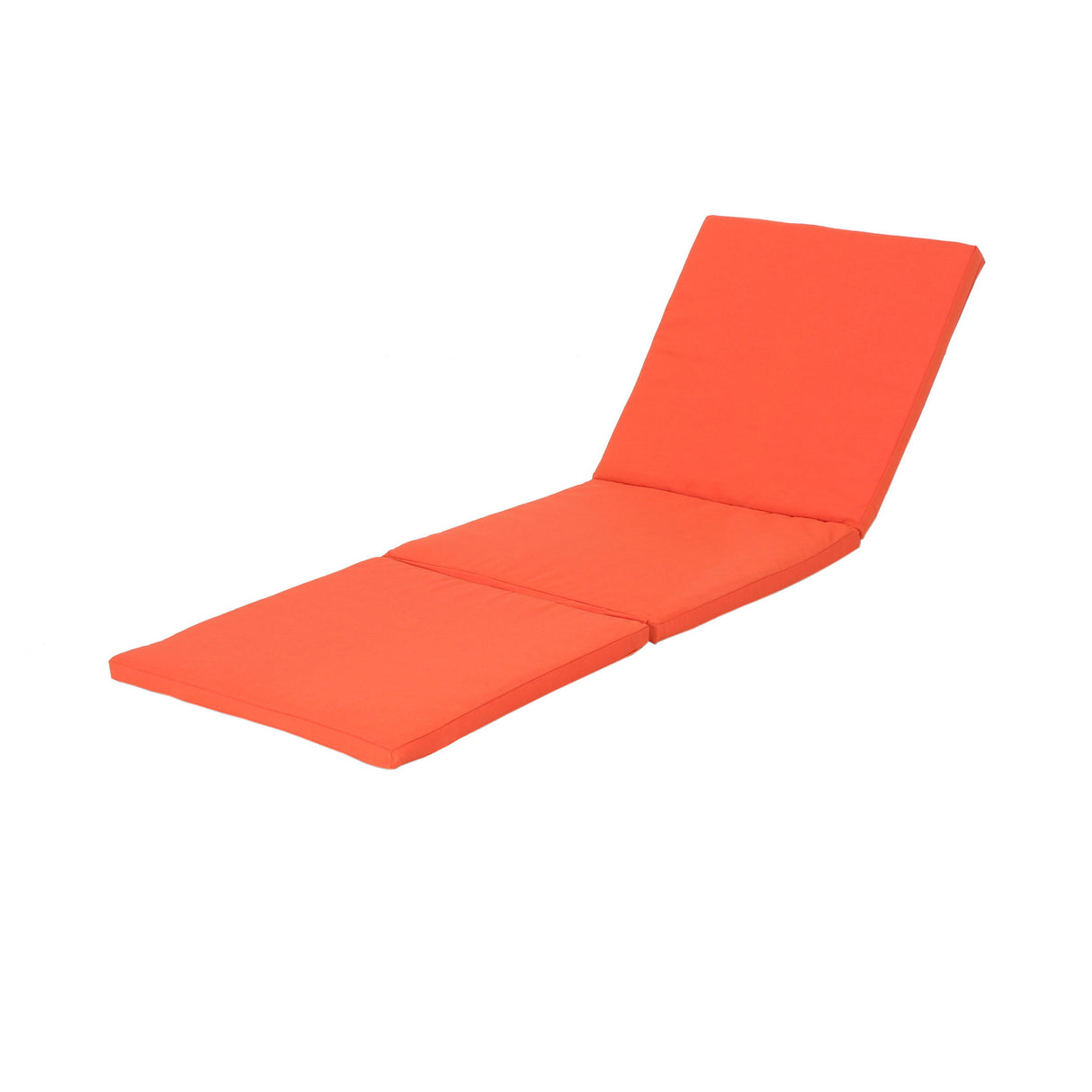 Waterproof Fabric Lounge Cushion With Rectangular Shape - Orange