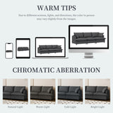 3 Seat Sofa Module For Modular Sectional Wide Seat Cloud Couch With Throw Pillows Upholstered