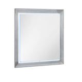 Moon - Marble Mirror With LED - White