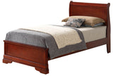 Sleigh Bed With Low Footboard