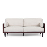 Mid - Century 3 Seater Sofa With Pillow Cushions
