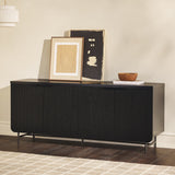 Modern Fluted Door Minimalist Storage Sideboard
