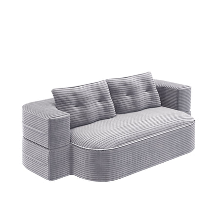 Convertible Floor Sofa Bed With Multi Functional Blanket
