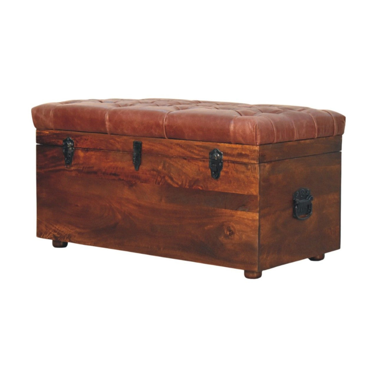 Buffalo - Leather Storage Trunk