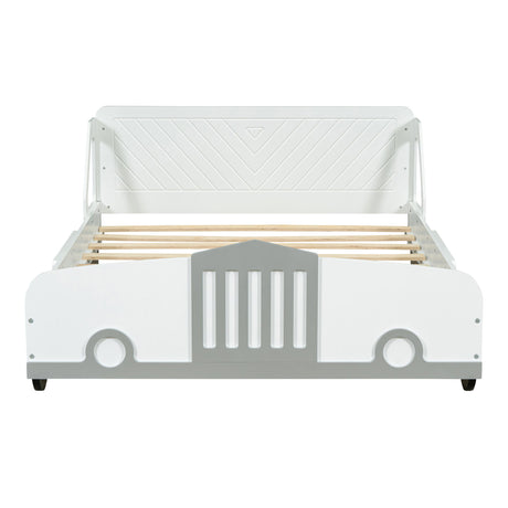Car Shaped Platform Bed With Wheels