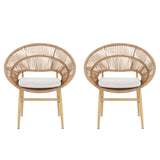 Cyril - Outdoor Papasan Style Dining Chair (Set of 2)