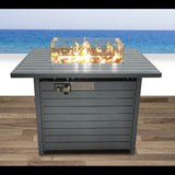 Propane Outdoor Fire Pit Table With Lid Versatile Fuel Options