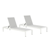 Outdoor Patio Chaise Lounge With 5 Reclining Positions