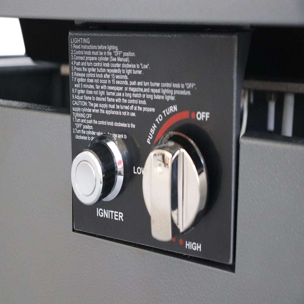 Outdoor Fire Pit Table With Lid & High-Quality Materials - Black