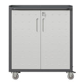 Heavy Duty Metal Garage Storage Cabinet With Wheels Sturdy Tool Organizer