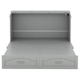 Murphy Wall Bed With Drawer And A Set Of Sockets & USB Ports, Pulley Structure Design