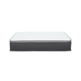 10" Full Size Hybrid Mattress In A Box, Gel Memory Foam Mattress Top With Pocket Coil Base - Gray / White
