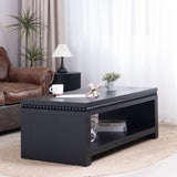 Modern Coffee Table With Beaded Trim