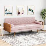 Aidan - Mid Century Modern Tufted Fabric Sofa