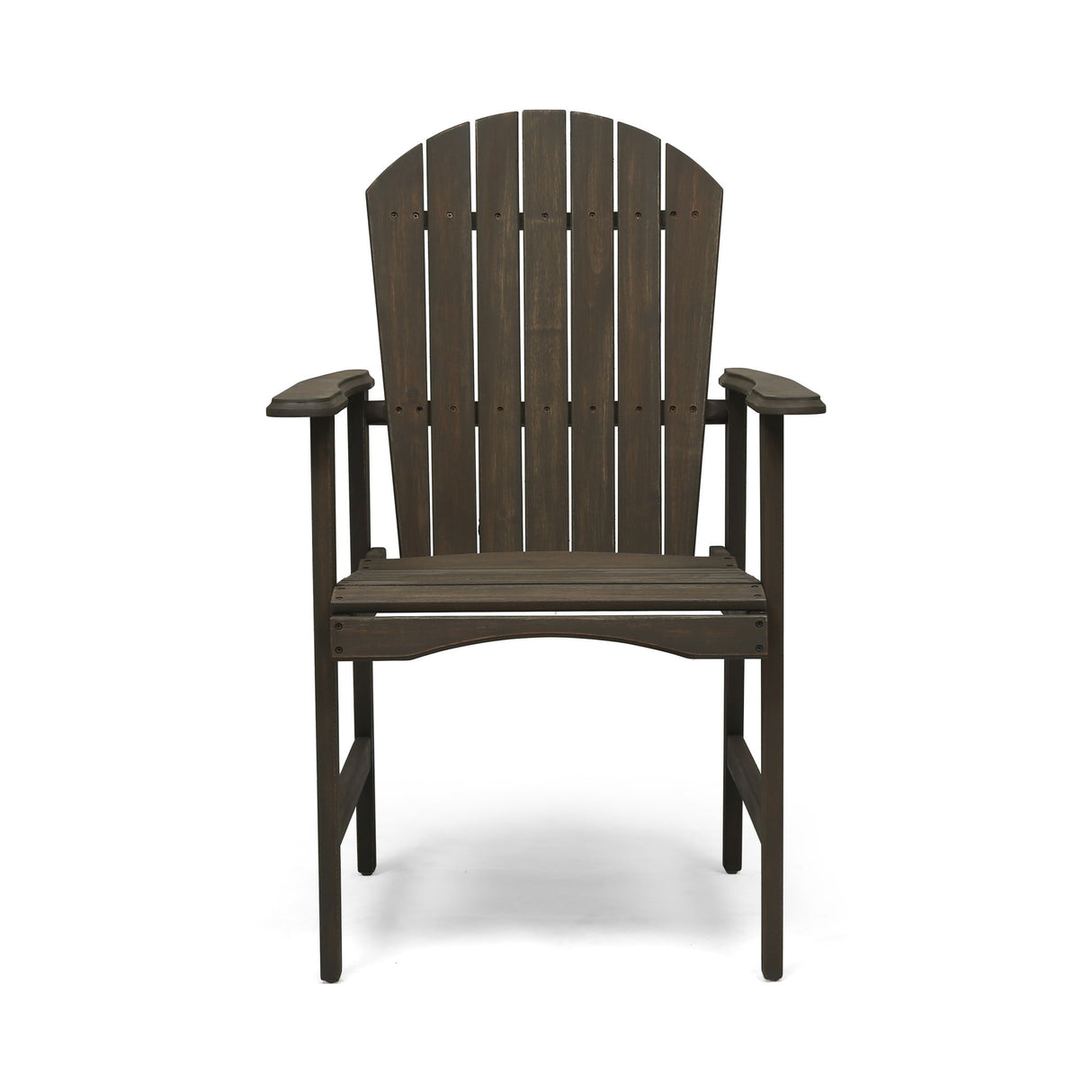 Outdoor Weather Resistant Acacia Wood Adirondack Dining Chairs (Set of 2)