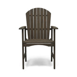 Outdoor Weather Resistant Acacia Wood Adirondack Dining Chairs (Set of 2)