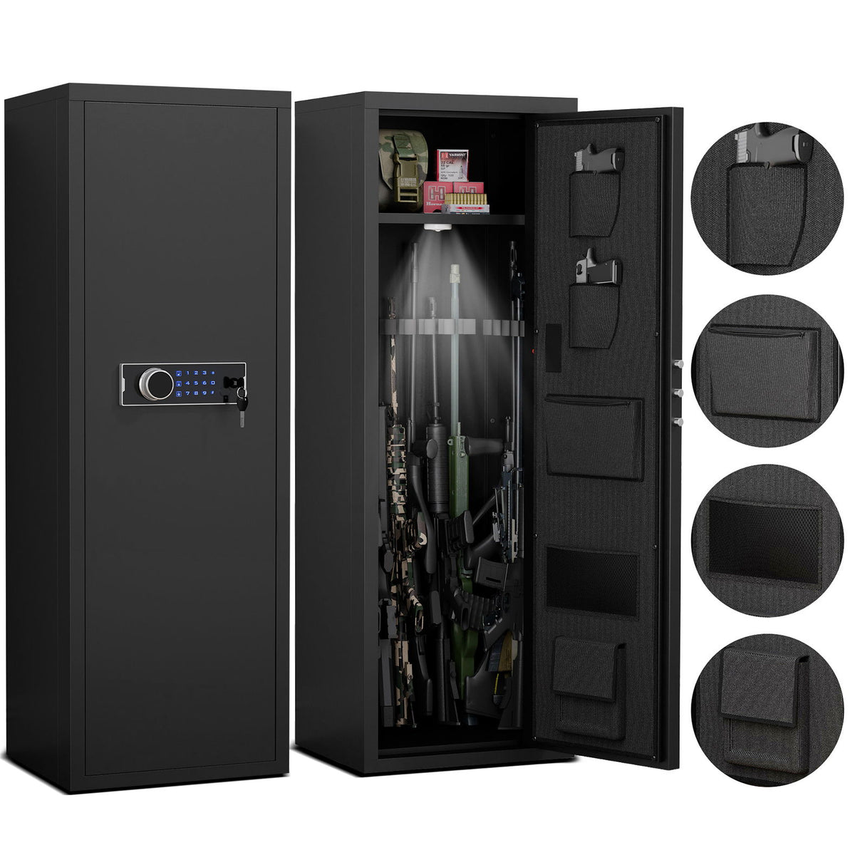 Unassembled Gun Safes - Black