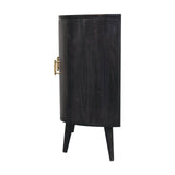 Quad - T Bar Cabinet - Ash Black