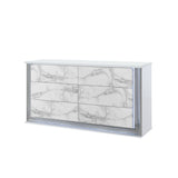 Moon - Marble Buffet - White