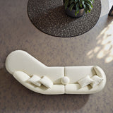 Elijah - Japandi Curvy Sectional Sofa - Beige