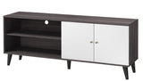 Amidon - TV Stand, With 2 Storage Shelves And 1 Cabinet