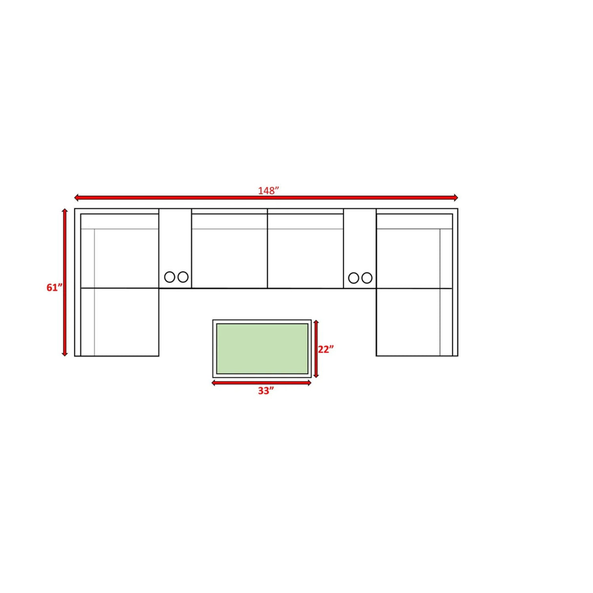Comfortable Modern Patio Rattan Sectional Set With Cushions