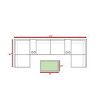 Comfortable Modern Patio Rattan Sectional Set With Cushions