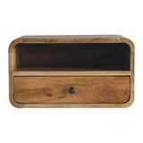 Curved Upper Slot Floating Nightstand