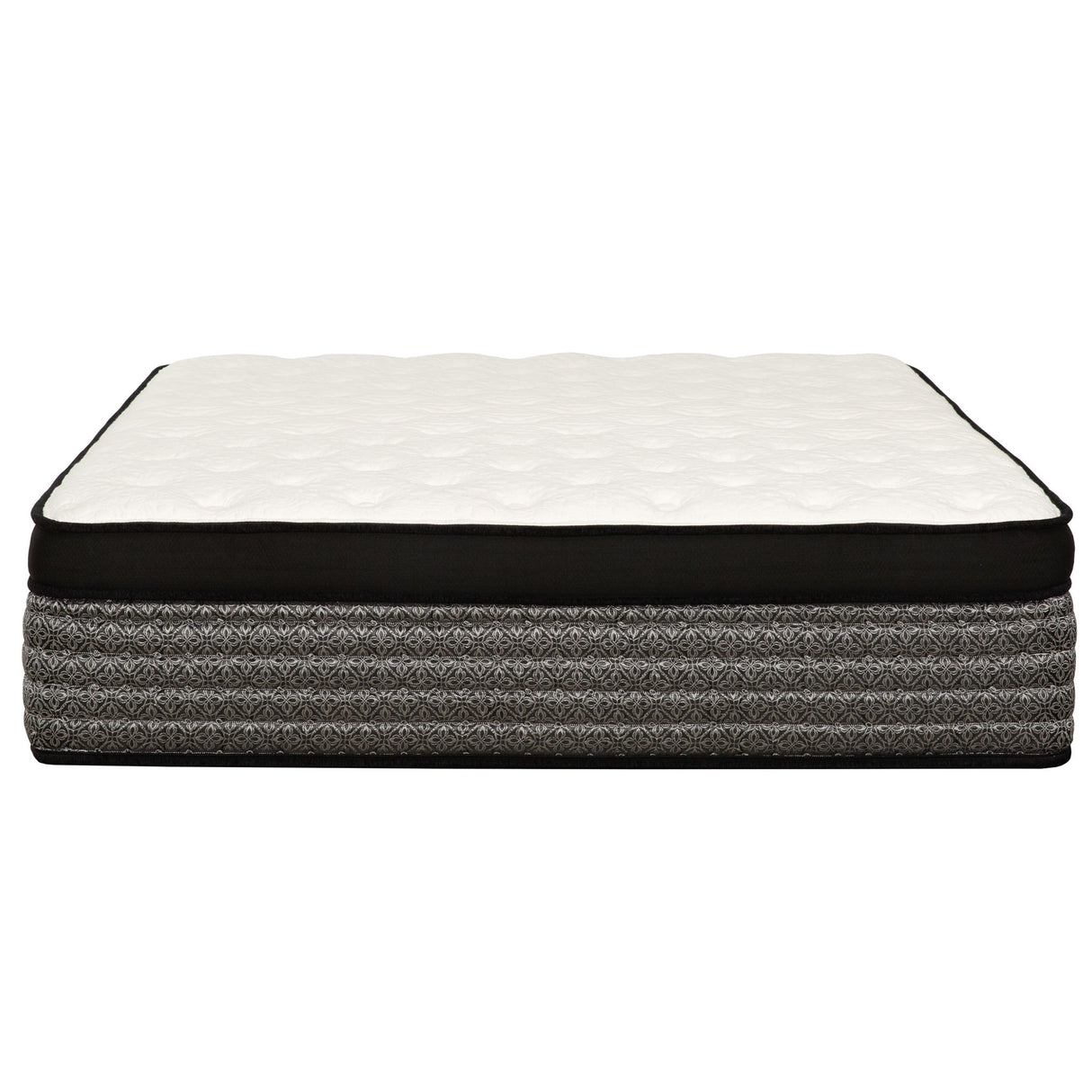 Premium 16" Queen Size Hybrid Mattress In A Box Plush Gel Memory Foam Top With Cooling Technology - Gray / White
