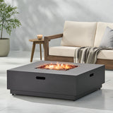 Modern Square Fire Pit With 50,000 Btu