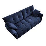 Modern Sofa & Pillows, Textured Cover, High Rebound Cushions