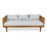 Claremont - 3 Seater Daybed Teak Acacia Wood Water Resistant Cushions