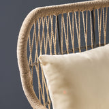 Southport - Club Chair With Woven Rope And Cushions