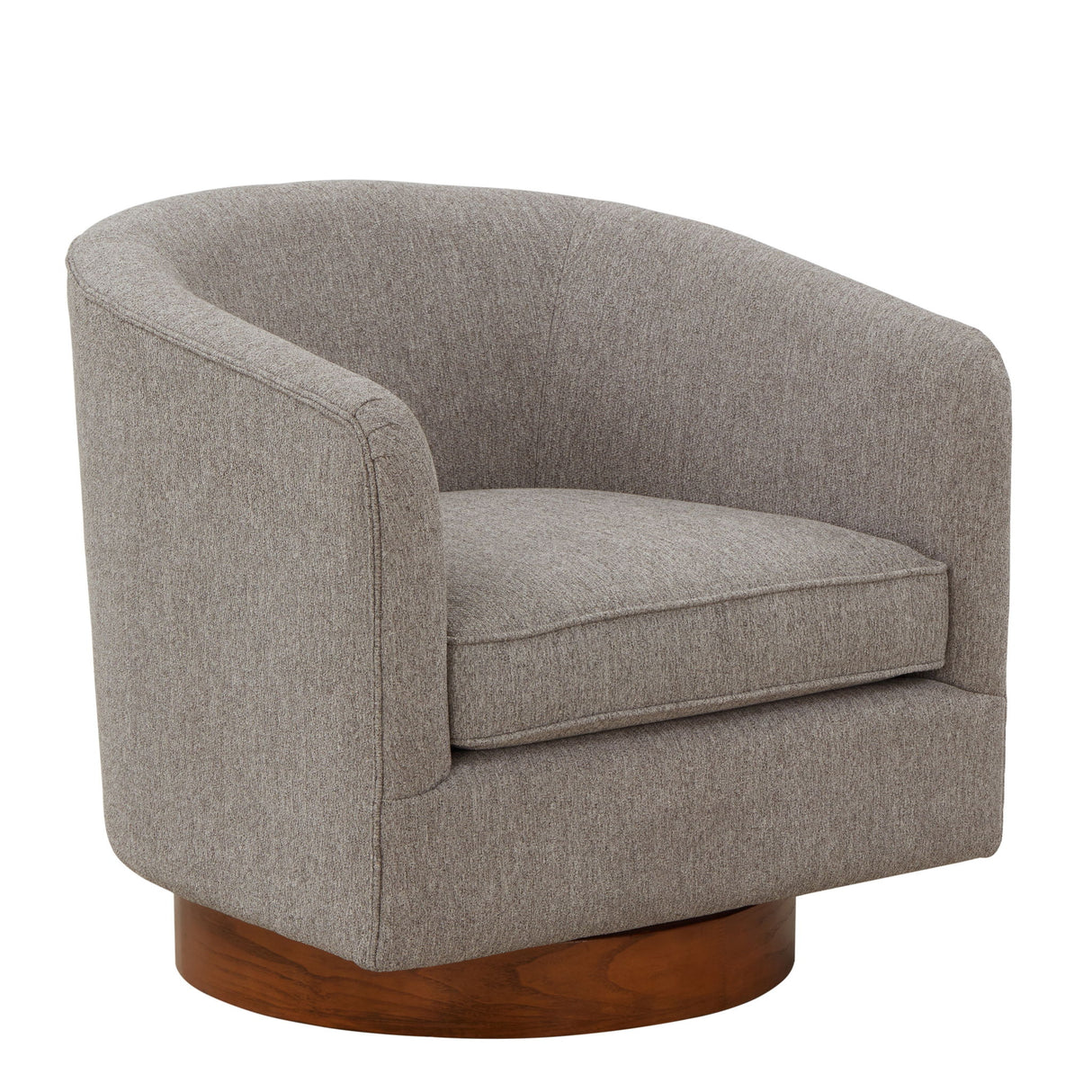 Miramar - Swivel Barrel Chair With Wooden Base