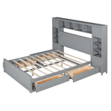 Bed With All In One Cabinet, Shelf And Sockets