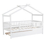 Creativity House Bed With Twin Size Trundle