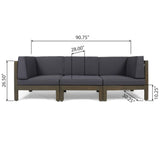 Oana - 3 Piece Sofa Set With Water Resistant Cushions