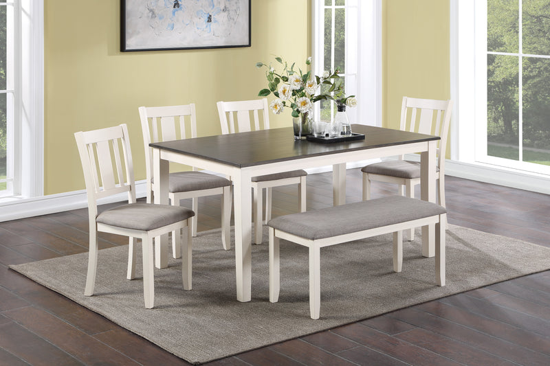 Rowan 6-pc Dinette Set with Bench